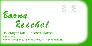 barna reichel business card